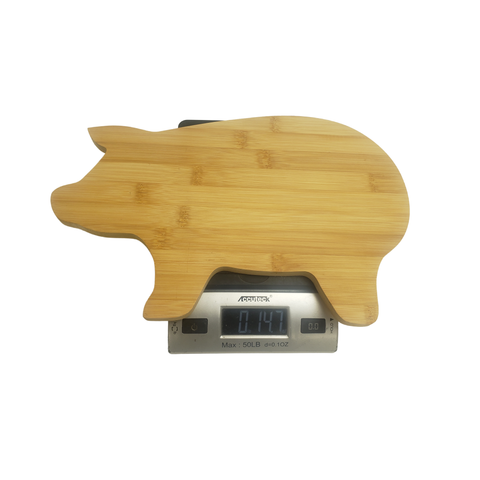 Pig Shaped Bulk Plain Bamboo Cutting Board