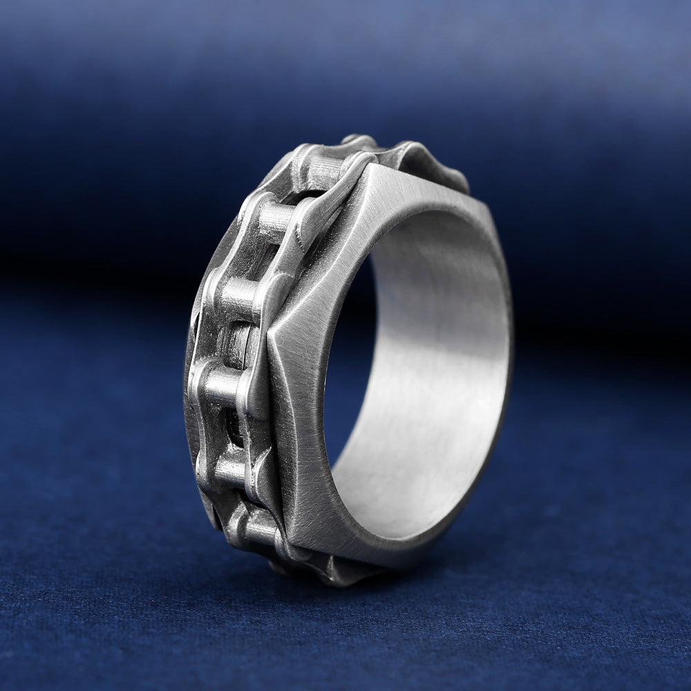 Chain Turning Ring Decompression Anti-Anxiety Ring