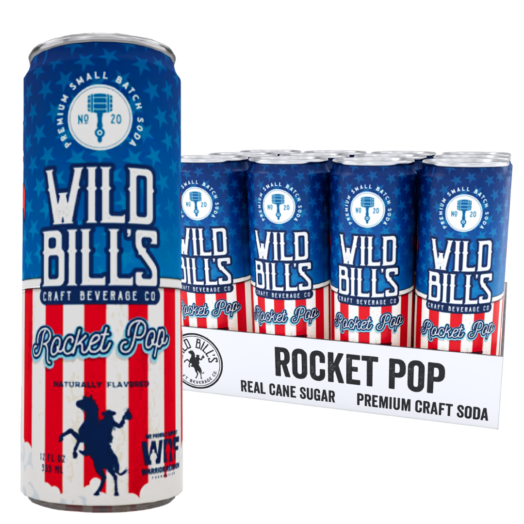 Rocket Pop - Premium Cane Sugar Soda, Cans