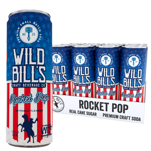 Rocket Pop - Premium Cane Sugar Soda, Cans