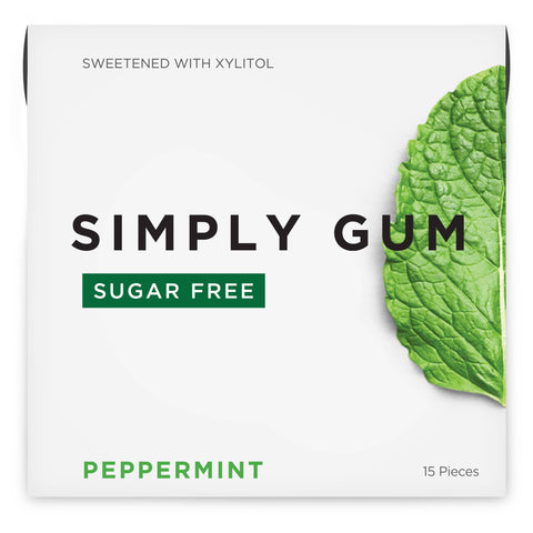 Sugar Free Peppermint Gum - Natural + Plastic-Free