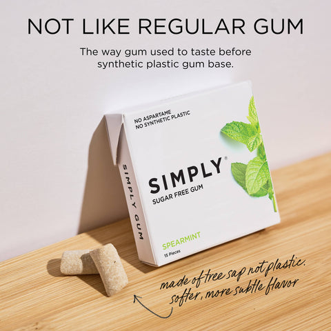 Sugar Free Spearmint Gum - Natural + Plastic-Free