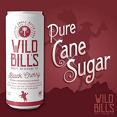 Black Cherry - Premium Cane Sugar Soda, Cans