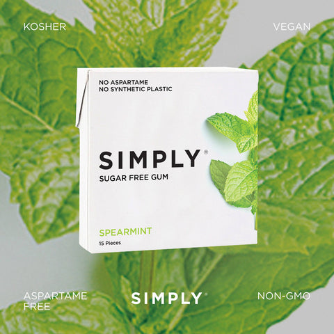 Sugar Free Spearmint Gum - Natural + Plastic-Free