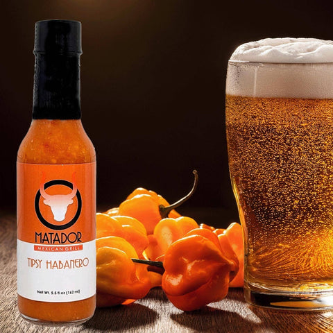 Tipsy Habanero Hot Sauce, Beer Lovers Hot and Spicy Sauce