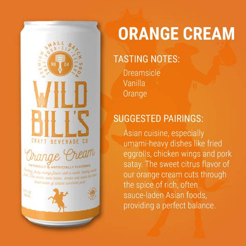 Orange Cream - Premium Cane Sugar Soda, Cans