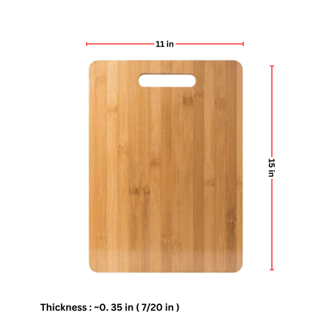 15X11" Rectangular Plain Bamboo Cutting Board