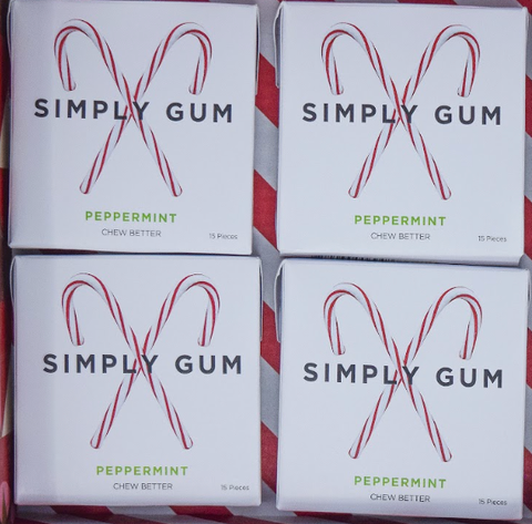 Holiday Peppermint Gum - Natural + Plastic Free