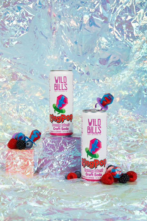 Ring Pop Soda Berry Blast Pure Cane Sugar, Cans