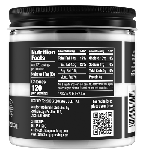 Wagyu Beef Tallow 11.5oz Glass Jar