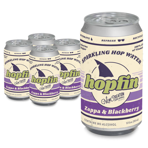 Hopfin Zappa and Blackberry Sparkling Hop Water