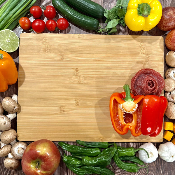 15X11" Rectangular Plain Bamboo Cutting Board