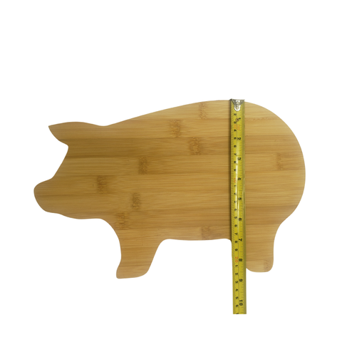Pig Shaped Bulk Plain Bamboo Cutting Board