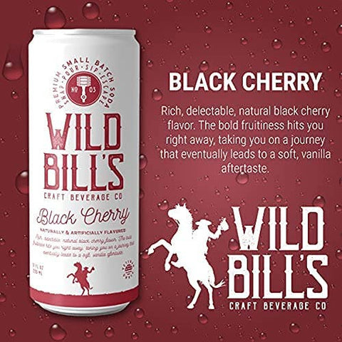 Black Cherry - Premium Cane Sugar Soda, Cans