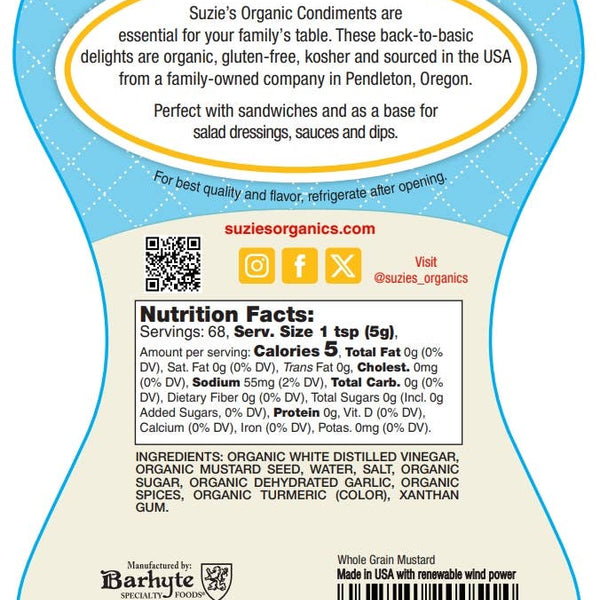 Suzie's Organic Whole Grain- 12oz
