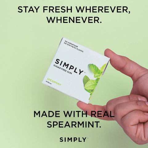 Sugar Free Spearmint Gum - Natural + Plastic-Free
