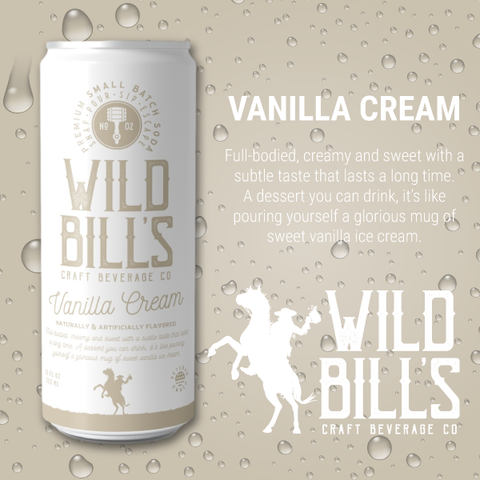 Vanilla Cream - Premium Cane Sugar Soda, Cans