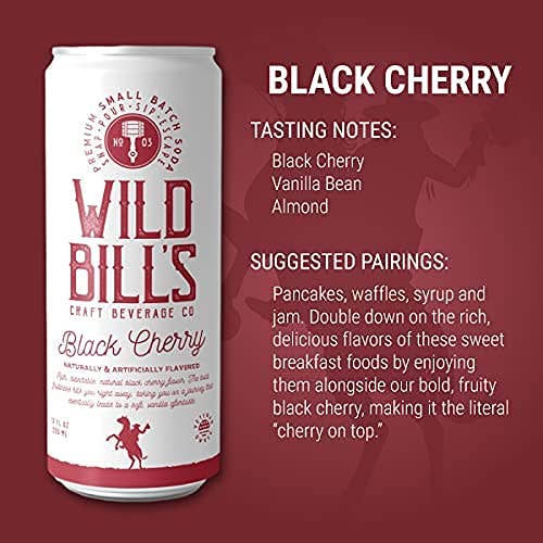 Black Cherry - Premium Cane Sugar Soda, Cans