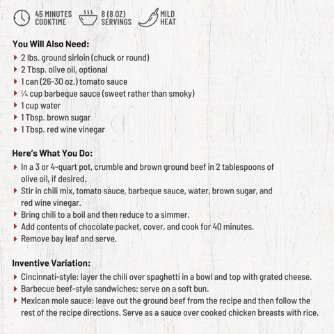 Cincinnati Style Sweet Chili Mix