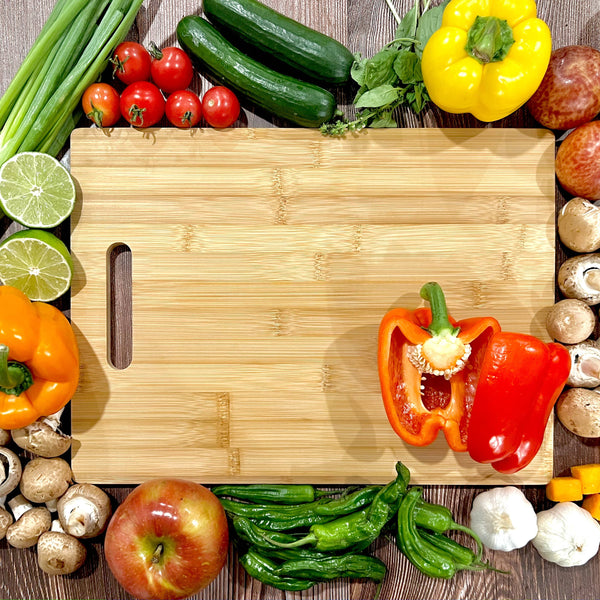 15X11" Rectangular Plain Bamboo Cutting Board