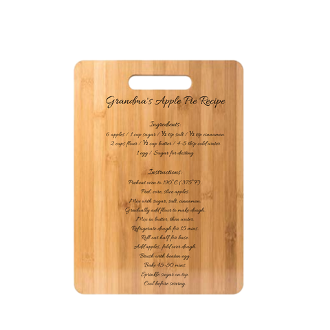 15X11" Rectangular Plain Bamboo Cutting Board