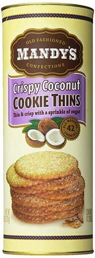 Mandy's Crispy Coconut Cookie Thins 4.6 oz