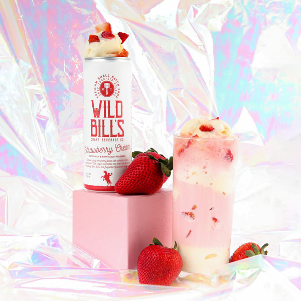 Strawberry Cream  - Premium Cane Sugar Soda, Cans