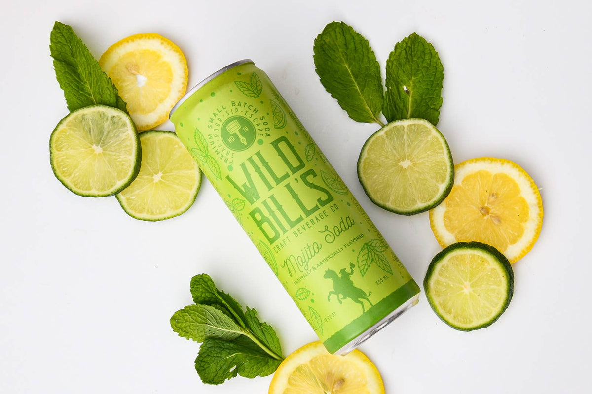 Mojito Mocktail - Premium Cane Sugar Soda, Cans