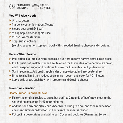 Chicago Bistro French Onion Soup Mix