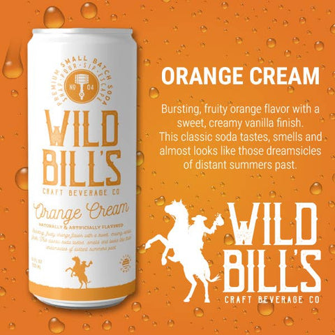 Orange Cream - Premium Cane Sugar Soda, Cans