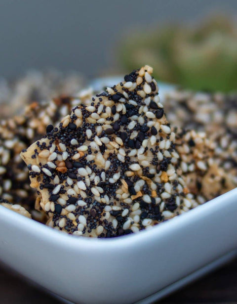 Everything Sourdough Crackers