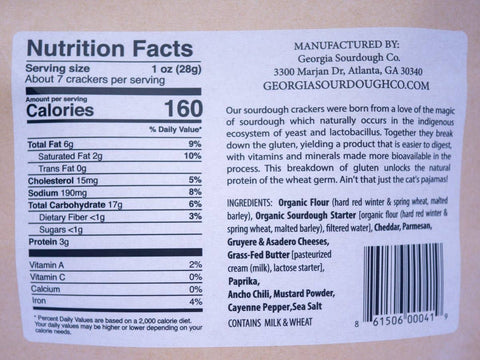 Cheese Sourdough Crackers