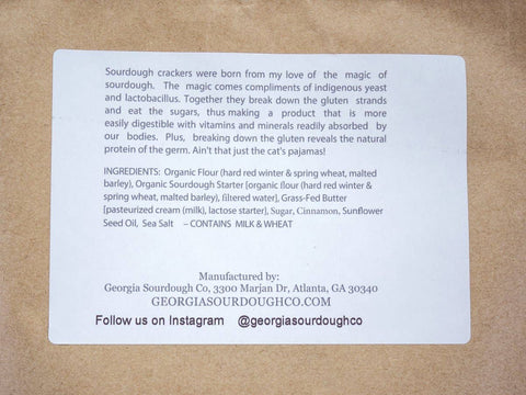 Product label with text on a cardboard background