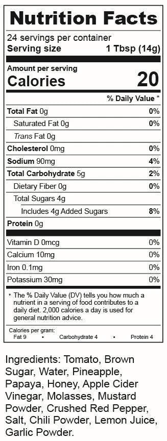 Pineapple Papaya BBQ Sauce