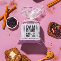 Dam Good English Muffins- Cinnamon Swirl