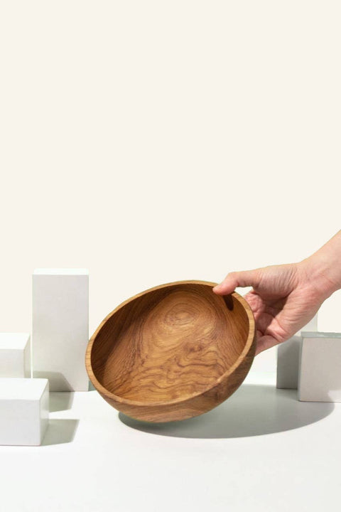 Wooden Teak Bowls (Medium & Large)