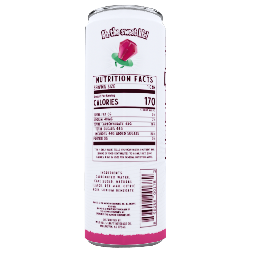 Ring Pop Soda Strawberry Pure Cane Sugar, Cans