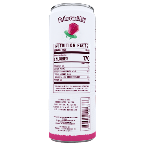 Ring Pop Soda Strawberry Pure Cane Sugar, Cans