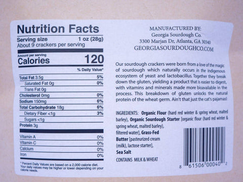 Sea Salt Sourdough Crackers