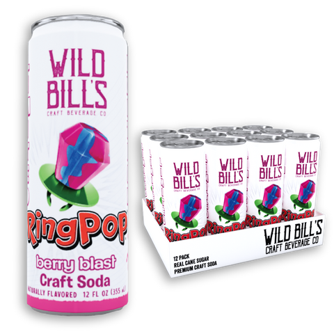 Ring Pop Soda Berry Blast Pure Cane Sugar, Cans