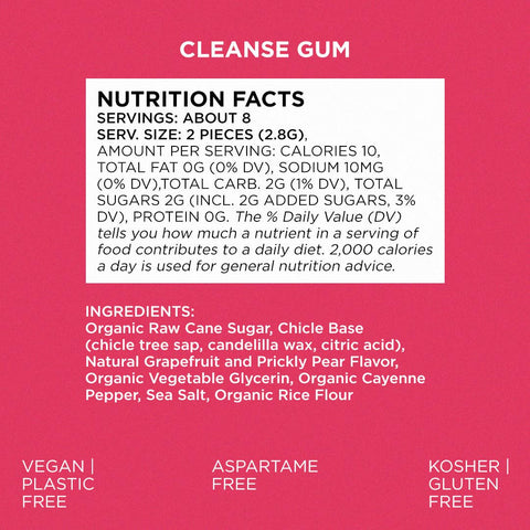 Cleanse Chewing Gum- Natural + Plastic-Free