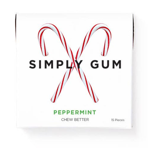 Holiday Peppermint Gum - Natural + Plastic Free