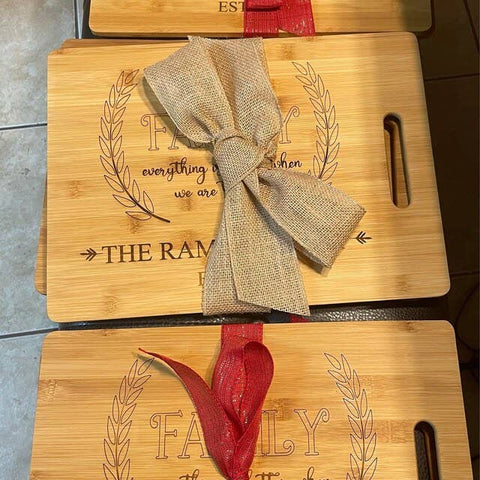 15X11" Rectangular Plain Bamboo Cutting Board