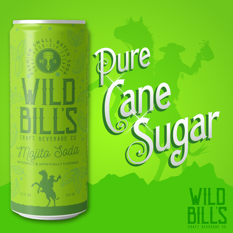 Mojito Mocktail - Premium Cane Sugar Soda, Cans