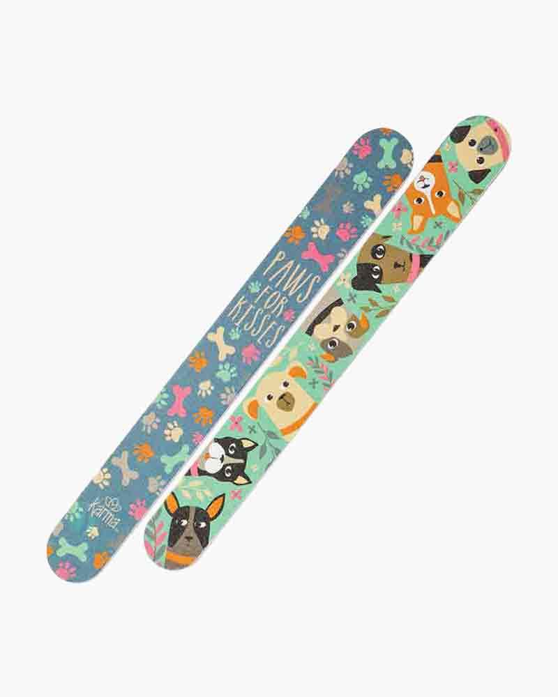 Karma Emery Board - Double-sided - Floral, Rainbow, Dog, XOXO, Charcoal Flower, Asian Floral, Leopard, Butterfly - Forrest Hill Farms