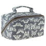 Karma - 100% Cotton Canvas Cosmetic Bag - 9.5” x 7” - Butterfly, Coastal, Leopard, Mustard, Red Floral - Forrest Hill Farms