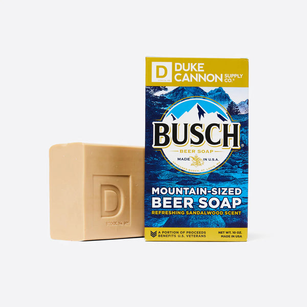 Duke Cannon Supply Co - Big Ass Brick of Soap - Busch Beer Soap - Forrest Hill Farms